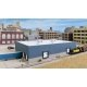 Modern Steel Warehouse -- Kit - 10-1/2 x 6-5/16 x 2-13/64′ 26.7 x 16 x 5.6cm, N, Walthers Cornerstone 3855