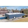 Modern Steel Warehouse -- Kit - 10-1/2 x 6-5/16 x 2-13/64′ 26.7 x 16 x 5.6cm, N, Walthers Cornerstone 3855