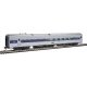 85′ Budd Diner - Ready to Run -- Amtrak(R) (Phase IV silver, Wide Blue, Thin Red & White Stripe, HO, WalthersMainline 30163