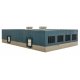 Modern Steel Warehouse -- Kit - 10-1/2 x 6-5/16 x 2-13/64′ 26.7 x 16 x 5.6cm, N Walthers Cornerstone 3855
