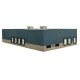 Modern Steel Warehouse -- Kit - 10-1/2 x 6-5/16 x 2-13/64′ 26.7 x 16 x 5.6cm, N Walthers Cornerstone 3855
