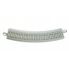 Curved Track with Nickel Silver Rail, Gray Roadbed, Concrete Ties - E-Z Trac -- 22′ 55.9cm Radius pkg(4), HO Bachmann Industri