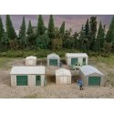 Metal Yard Shed -- Kit - Set of 2 each of 3 styles, HO Walthers Cornerstone 4123