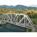 Arched Pratt Truss Railroad Bridge -- Single-Track - Kit - 23 x 3-1/16 x 5-1/4′ 58.4 x 7.8 x 13.3cm, HO, Walthers Cornerstone 