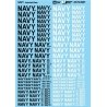 Military Decal Set -- Navy - Various Sizes, 1/72, Microscale Industries Inc AC720057