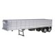 36′ Gravel Dump Trailer - Assembled -- Silver, HO Herpa Models 5281