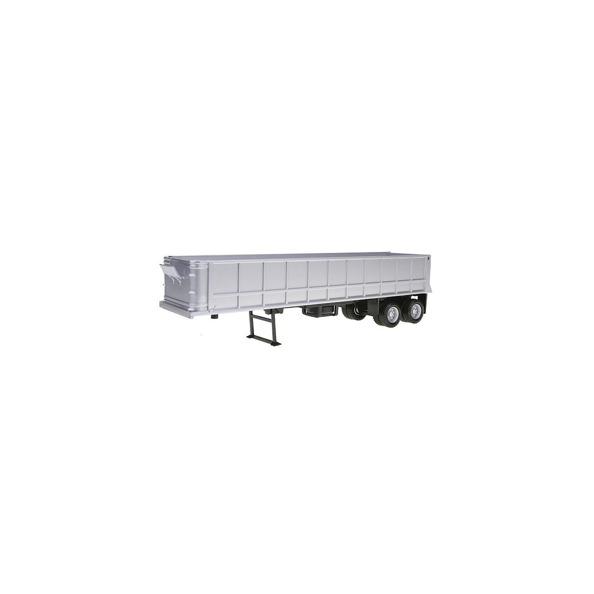 36′ Gravel Dump Trailer - Assembled -- Silver, HO Herpa Models 5281