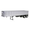 36′ Gravel Dump Trailer - Assembled -- Silver, HO Herpa Models 5281