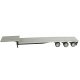 48′ Tri-Axle Drop Deck Trailer -- Includes Aluminum Deck, HO Herpa Models 5332