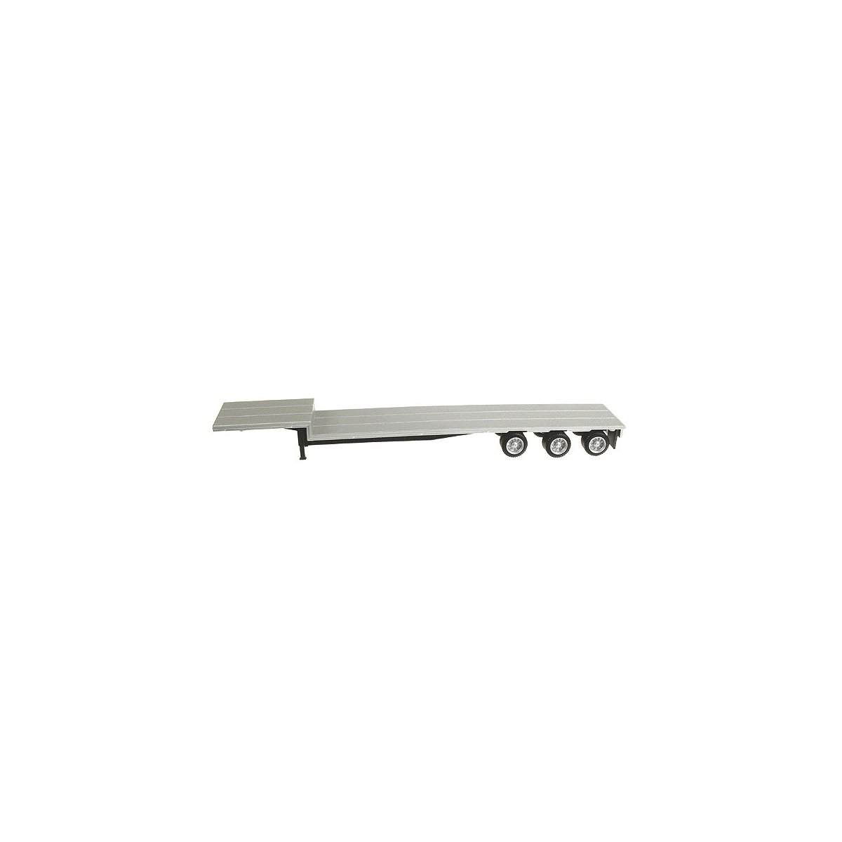 48′ Tri-Axle Drop Deck Trailer -- Includes Aluminum Deck, HO Herpa Models 5332