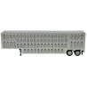 48′ Livestock Trailer - Assembled -- Silver, HO Herpa Models 5354