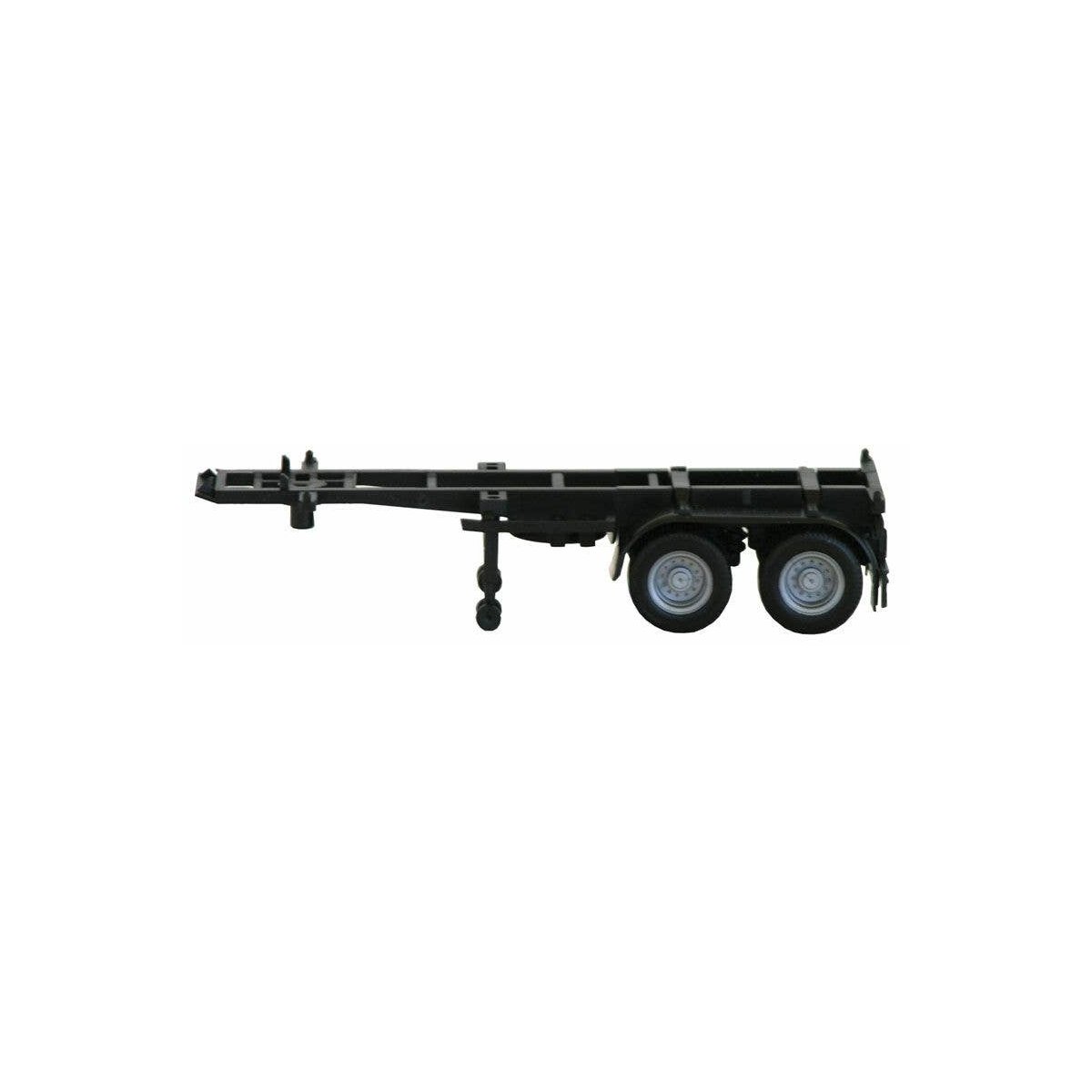 20′ Container Chassis - Assembled -- Black, HO Herpa Models 5440