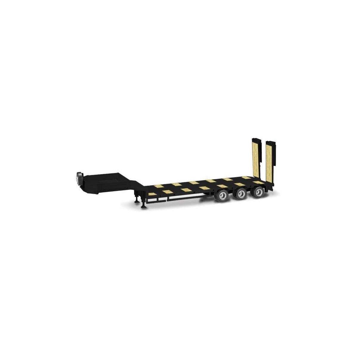 Goldhofer Drop-Deck Trailer w/Ramps - Assembled -- Various Standard Colors, HO Herpa Models 76371