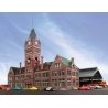 Milwaukee Everett Street Station and Train Shed -- Kit - Station Measures: 25-5/32 x 8-13/32 x 22′ 63.8 x 21.3 x 55.8cm, HO Wa