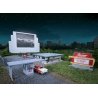 Skyview Drive-In Theater -- Kit - Screen Holds Most 7′ Tablets (7-7/8 x 5-5/16 x 9/32 to 15/32′), HO Walthers Cornerstone 34