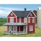 Cottage Grove Farm House -- Kit - 5-3/8 x 3-1/2 x 5-1/8′ 13.6 x 8.8 x 13cm, HO Walthers Cornerstone 3664