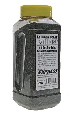 Natural Stone Ballast 16 -- Dark Gray - 1 Quart .95L, O, Scenic Express SE0223