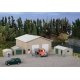 Pole Barn and Sheds -- Kit - Set of Four Buildings, HO Walthers Cornerstone 4125