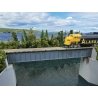 90′ Single-Track Railroad Deck Girder Bridge -- Kit - 12-7/16 x 1-3/16 x 1-3/16′ 31.5 x 3.0 x 3.0cm, HO Walthers Cornerstone