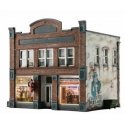 Built-&-Ready(R) Landmark Structures(R) - Assembled -- Records & Recruiting, HO, Woodland Scenics 5067