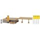 Jet Modern Gas Station -- Kit - Pump Roof: 7-3/16 x 4-7/8 x 2-3/8′ 18.2 x 12.4 x 6.3cm Building: 7-1/, HO Faller Gmbh 130589