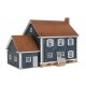Colonial House -- Kit - 6-3/4 x 5 x 4-3/4′ 17.1 x 12.7 x 12cm, HO Walthers Cornerstone 4153