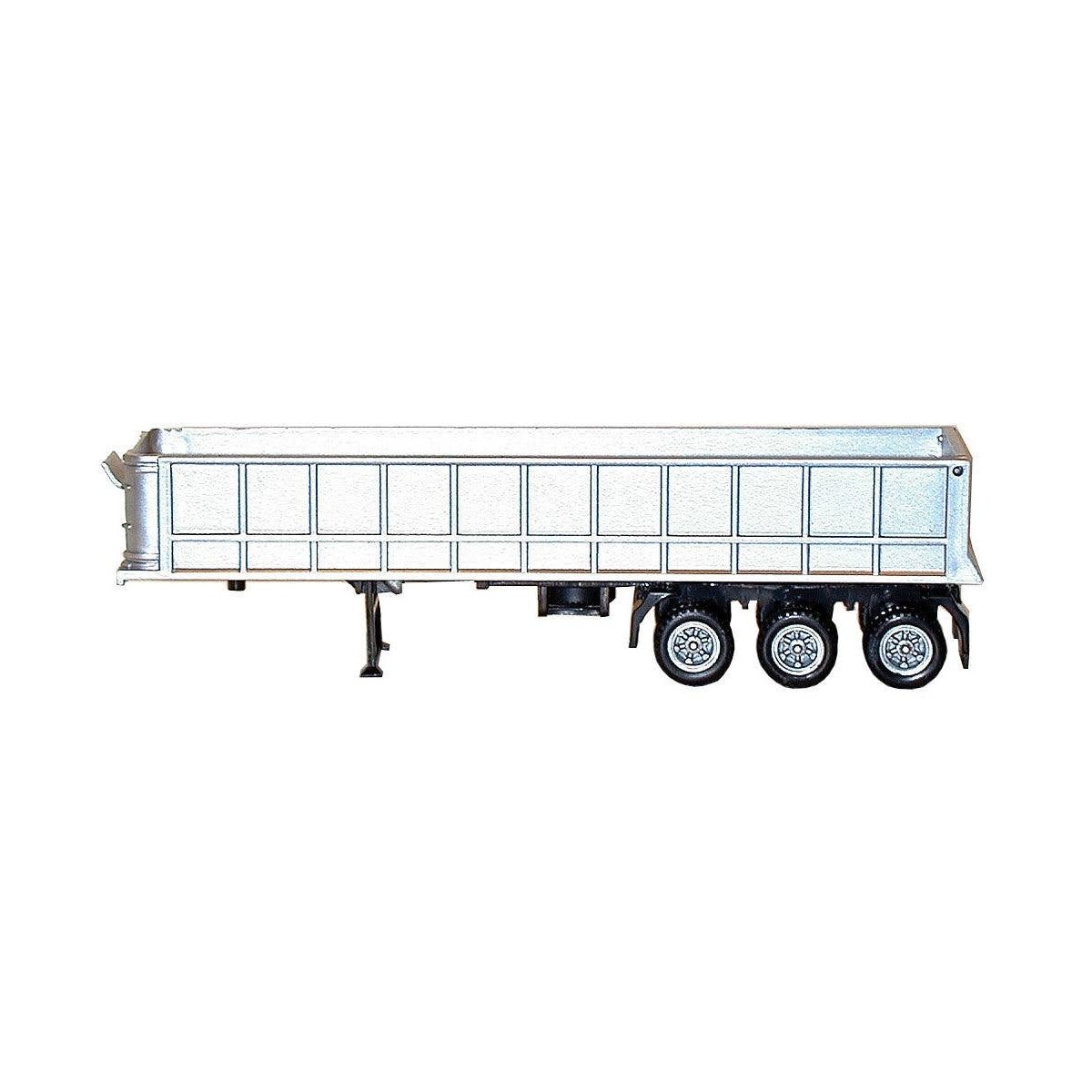 36′ Tri-Axle Dump Trailer - Assembled -- White, HO Herpa Models 5340
