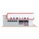 Vintage Bowling Alley -- Kit - 12-3/8 x 7-7/16 x 3′ 31.4 x 18.8 x 7.6cm, HO Walthers Cornerstone 4118