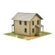 Company House 1 -- Laser-Cut Wood Kit - 1-1/2 x 3-1/4 x 1-3/4′ 3.8 x 8.3 x 4.5cm, N Laser-Art by Scientific 41805