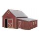 Chicken Coop and Sheds -- Kit, HO Walthers Cornerstone 3346