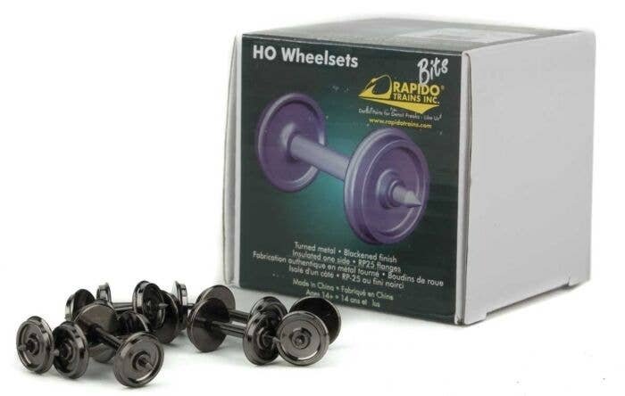 36′ Code 88 Metal Wheelsets -- pkg(100), HO, Rapido Trains Inc 102091