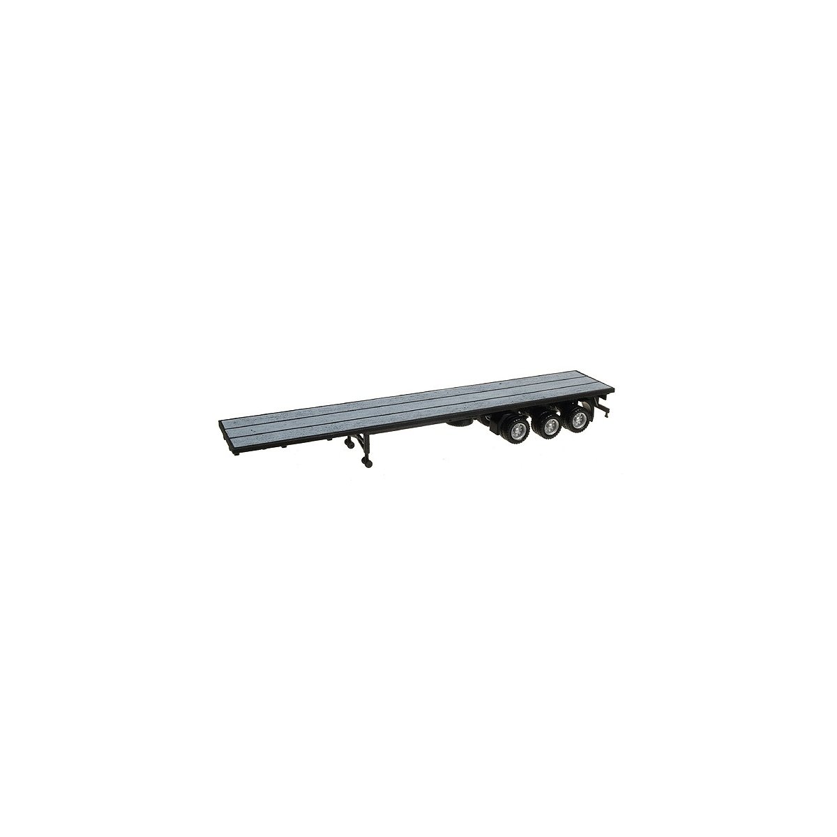 Semi Trailer (No Tractor) -- 3-Axle 48′ Flatbed, HO Herpa Models 5318