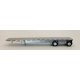 48′ Spread Axle Highboy Trailer - Assembled -- Silver, HO Herpa Models 5488