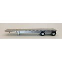 48′ Spread Axle Highboy Trailer - Assembled -- Silver, HO, Herpa Models 5488