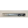 48′ Spread Axle Highboy Trailer - Assembled -- Silver, HO Herpa Models 5488