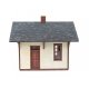 Flag Stop Station -- Kit - 3-3/8 x 3-1/16 x 2-7/8′ 8.57 x 7.78 x 7.3cm, HO Walthers Cornerstone 4061