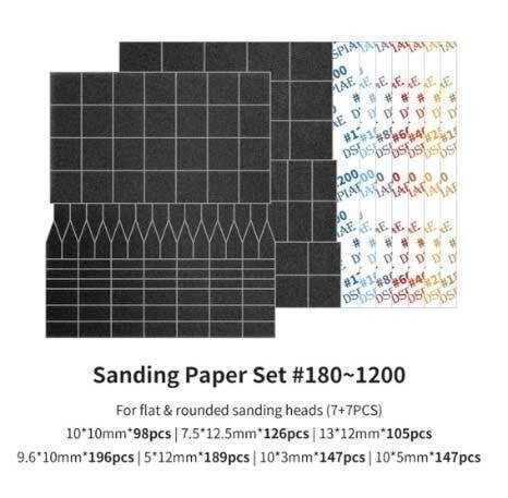 Full Grid Sanding Paper for Reciprocating Sanding Tool, All Scales, DSPIAE MSPESS