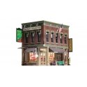 Corner Emporium - Built-&-Ready Landmark Structures(R) -- Assembled - 4-3/16 x 2-3/4′ 10.6 x 7cm, HO, Woodland Scenics 5024