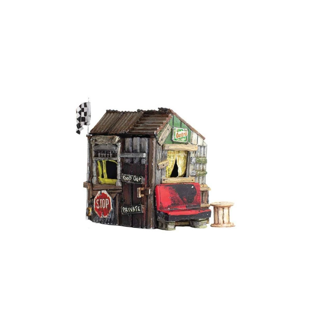 Kids Clubhouse - Built-&-Ready(R) Landmark Structure(R) -- Assembled - 29/32 x 23/32 x 21/32′ 1.66 x 1.82 x 1.66′, N Woodlan