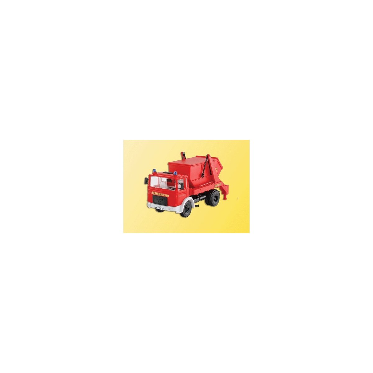 European Emergency -- MAN with Dumpster Fire Dept, HO Kibri 18201
