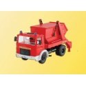 European Emergency -- MAN with Dumpster Fire Dept, HO, Kibri 18201