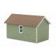 Single-Car Garage pkg(2) -- Kit - Each: 2-5/8 x 1-5/8 x 1-11/16′ 6.6 x 4 x 4.1cm, HO Walthers Cornerstone 3796