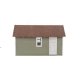 Single-Car Garage pkg(2) -- Kit - Each: 2-5/8 x 1-5/8 x 1-11/16′ 6.6 x 4 x 4.1cm, HO Walthers Cornerstone 3796