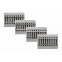 Straight Code 83 Roadbed Track - MagneLock -- 3′ 7.6cm pkg(4), HO, Lionel 8768034