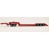 Heavy-Duty Lowboy Trailer - Assembled -- Red, HO Herpa Models 5392