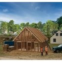 House Under Construction -- Kit - 3-13/32 x 4-13/32 x 2-25/32′ 8.6 x 11.1 x 7cm, HO, Walthers Cornerstone 4157