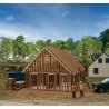 House Under Construction -- Kit - 3-13/32 x 4-13/32 x 2-25/32′ 8.6 x 11.1 x 7cm, HO, Walthers Cornerstone 4157