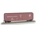 50′ Plug-Door Boxcar - Ready to Run - Silver Series(R) -- Pennsylvania Railroad 21008 (Tusca, HO, Bachmann Industries 18039