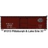 36′ Double-Sheathed Wood Boxcar, Steel Roof, Ends, Fishbelly Underframe - Ki -- Pittsburgh & Lake Er, HO, Accurail Inc 1313