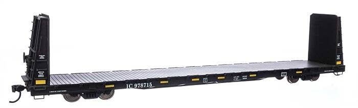 68′ Bulkhead Flatcar - Ready to Run -- Illinois Central 978715, HO, WalthersMainline 50608
